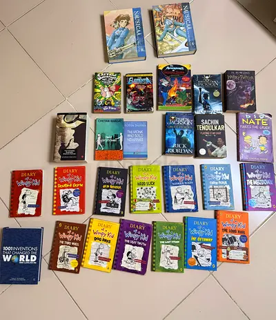 Mixed lot of children and adult books