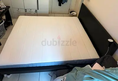 IKEA King Bed Frame with IKEA mattress 180X200CM