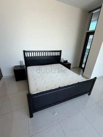 IKEA - King Size Bed, Mattress, Side Tables - URGENT giving away, vacating flat
