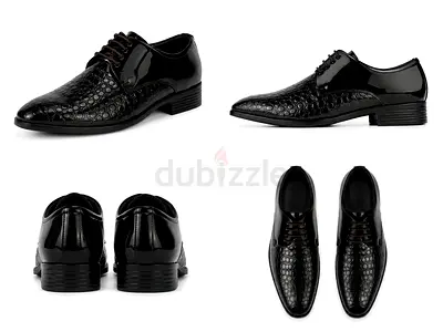 Brown Men's Leather Formal Lace-Up Dress Shoes, Size 41-44 availiable