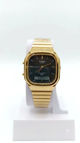 Casio Gold Tone Analog-Digital Men's Watch – Classic Retro Style