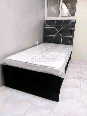 Single Bed with Headboard and Mattress — BRAND NEW