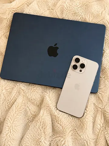 MacBook Air M3  (99% Batt) with FREE iPhone 16 Promax (88% Batt) - Very Good Condition, (Apple Care)