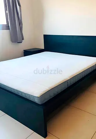 IKEA malam bed with mattress King size bed