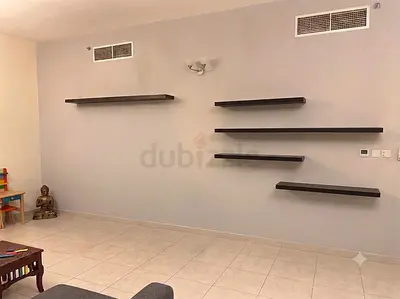 Set of 5 IKEA LACK Floating Wall Shelves (Black-Brown) + Hidden Mounting Hardware