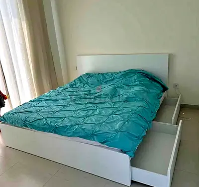 IKEA malam bed with mattress King size bed