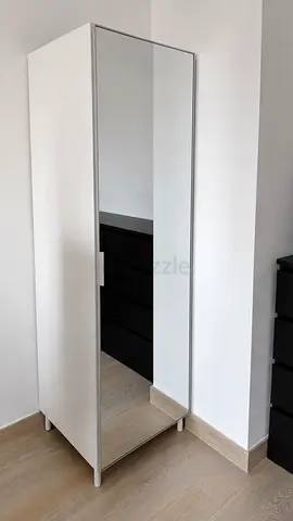 IKEA PAX Wardrobe with Mirror Door White 50×60×201 cm