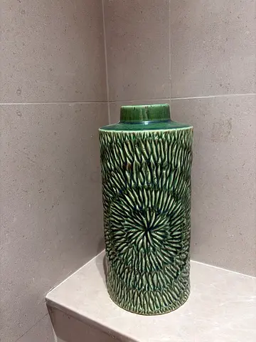 Green vase