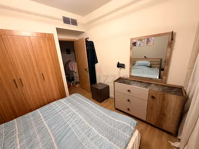 4-piece bedroom set: bed, dresser with mirror, , bed-side and mattress (good condition)