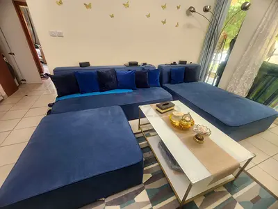 SOFASET AT REDUCED PRICE with Curtains FREE