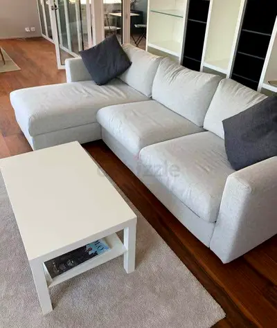 IKEA vimle L Shape Sofa Bed Beige