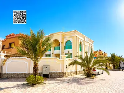 Luxury villa with spacious areas in Al Muwaihat area, including air conditioning, water, and electricity. Direct from the owner. Freehold ownership.