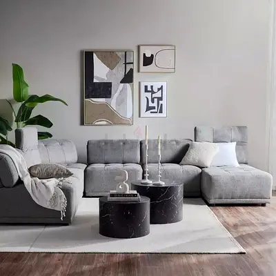 Perfect Like brand new Condition Home Center Modular Living room with adjustable head