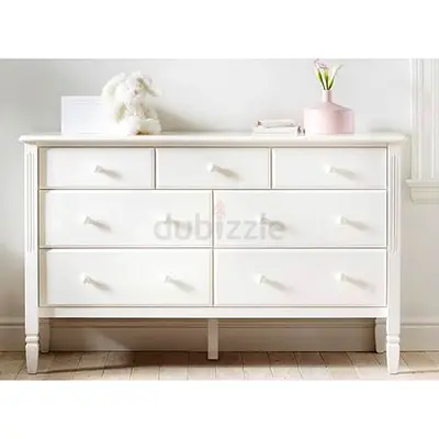 White 7 Drawer Dresser for Bedroom or Nursery