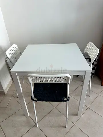 Ikea table with 3 chairs