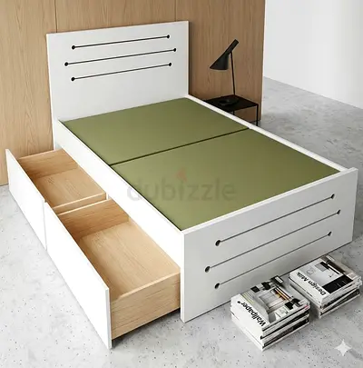 Brand new Single Bed Frame With 2 Storage Drawer