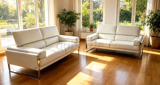 Leather Sofa Italian 5 Seater