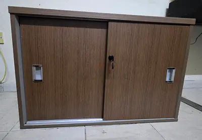 Small Wooden Cabinet (85L x 45W x 45H) Sliding Door with Lock