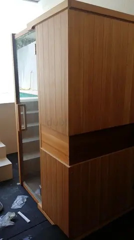 Wooden Sauna Room Infrared Indoor Sauna Cabin - Fits 2- People,