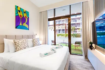 Studio in Azizi Riviera | Balcony & Kids Play Area | All Bills Included