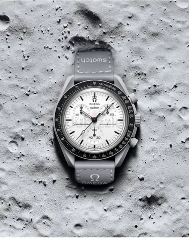 Omega x Swatch MoonSwatch Speedmaster Moonwatch - Grey/White Chronograph