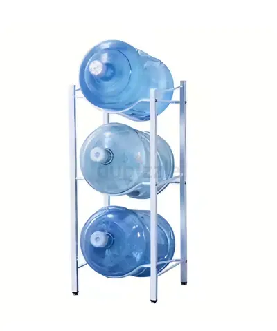 3-Tier Water Bottle Rack / Water Cooler Bottle Standحامل ٤ قارورات معدني قوي