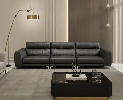 CALIA ITALIA CASANOVA Soho sectional 3/4 seater SOFA couch top grain leather Italian L270 H82 D95 cm