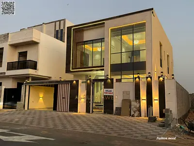 Villa for sale | ajman| al helio2 area | 5 master rooms, majlis, 2 halls, maid room| freehold | 0 registration fees | negotiable price.