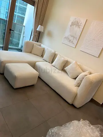 Luxury Brand New Corner Sofa Set with Spacious Layout and Premium Fabric Upholstery