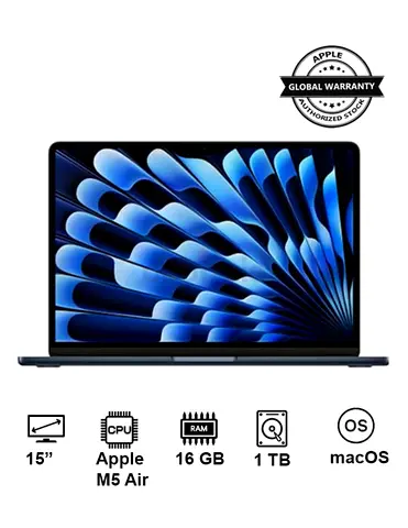 New 2026 MacBook Air MDVK4 | 15 Inch Display | Apple M5 Air  | 10-Core CPU 10-Core GPU | 16GB RAM |