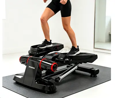 Fitness stepper with display screen, home fitness stepper, 55*39*24 (black, 899)