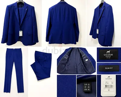 Men's Royal Blue Suit Jacket - New with Tags