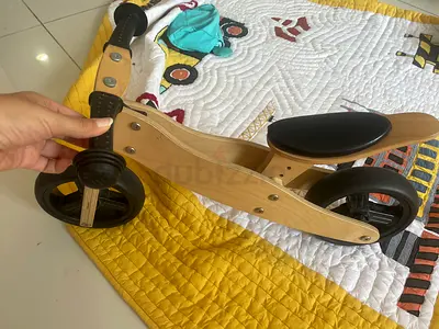 Wooden toddler balance bike / ride-on - lightweight and sturdy