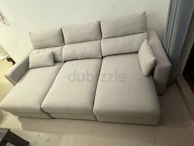 Perfect condition IKEA Eskilstuna L Shape Sofa bed with storage beige