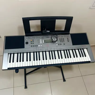 Barely used only Yamaha PSR-E353 Portable Keyboard with Stand and Adapter - Good Condition