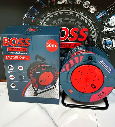 Boss 50m Extension Cable Reel - Model 249-1, New