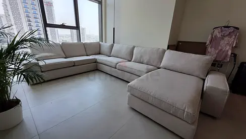Top Quality ikea kivik U shape sofa beige Color