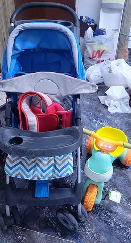 Free items baby carry, tricycle, baby stroller
