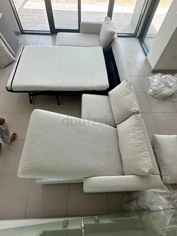 Perfect condition IKEA vimle u shape sofa bed with Two storage beige color