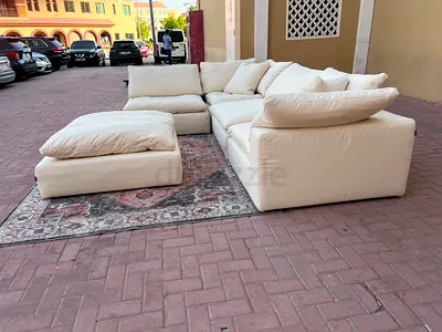 Luxury marina home luscious modular sofa with footstool