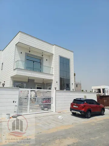 Villa for sale in Ajman, Al Zahia, 5 master bedrooms, majlis, living room, maid's room, freehold ow
