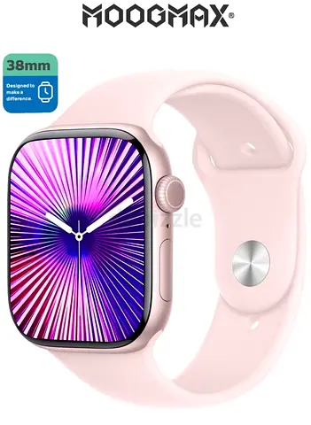Moogmax Series 11 Smartwatch with 38mm Display, Call Answering & Receiving, Pink