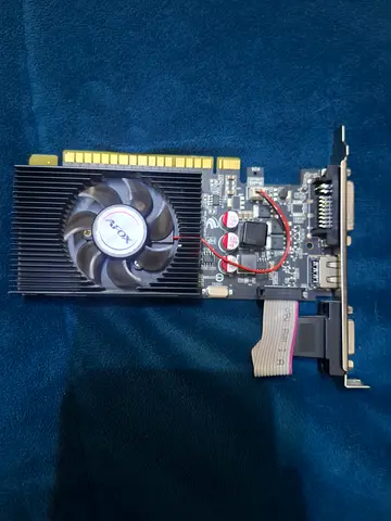 Used NVIDIA GeForce GT 730 low-profile graphics card with cooling fan (PCIe)