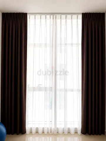 Curtains with rail for sale