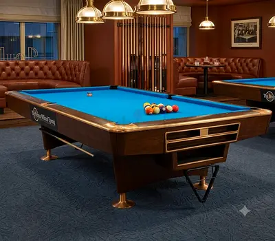 Knight shot Turbo 9 feet Marble slate top ,Return ball pool billiards table is for sale