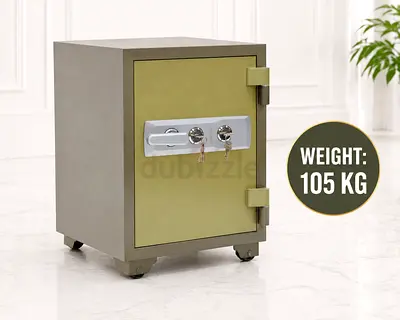 Heavy-Duty 105KG Fire Resistant Safe Box – Dual Key Lock Safe for Home & Office