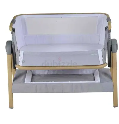 Bedside Co-Sleeper Bassinet with Adjustable Height and Storage - Light Grey
