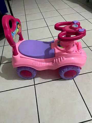 Pink Ride-On Walker Car for Toddler - Good Condition