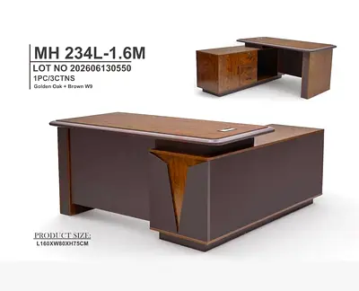 Luxury Design Executive L Shape Table New For Sale