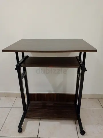 Compact Wooden Computer Desk or Study table with Wheels(can fit in any car for take)light weight